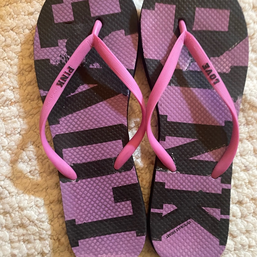 Victoria secret pink flip flops